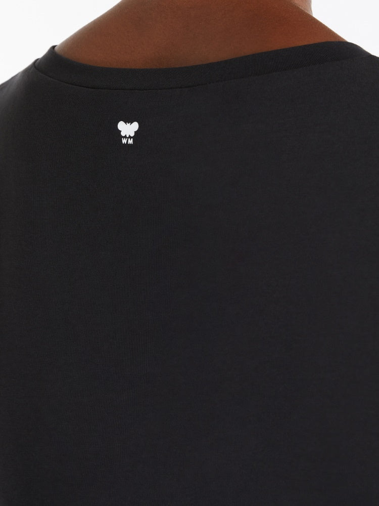 T-Shirt | Stretch organic cotton T-shirt - Black