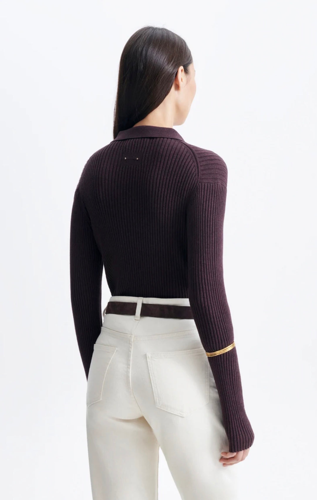 Genser | Hoche Knit Polo - Chocolate