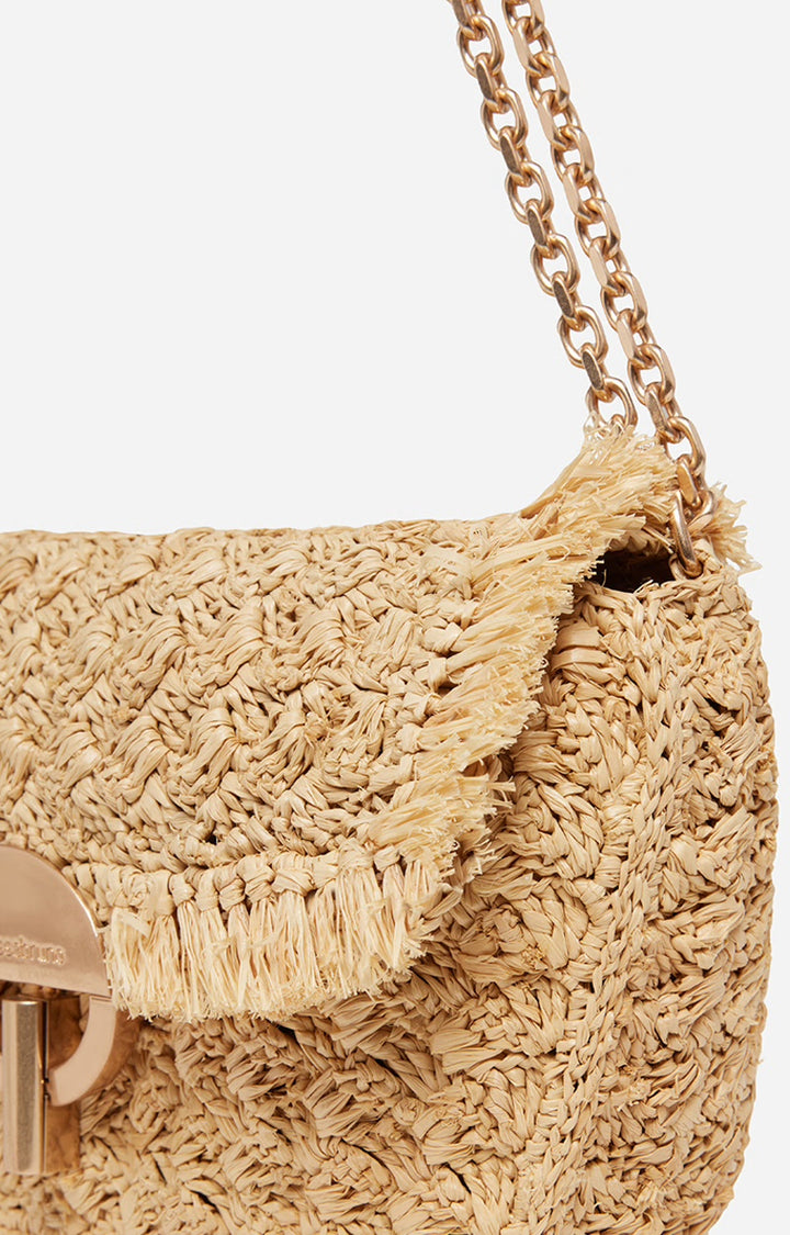 Veske | Raffia Small Moon Bag