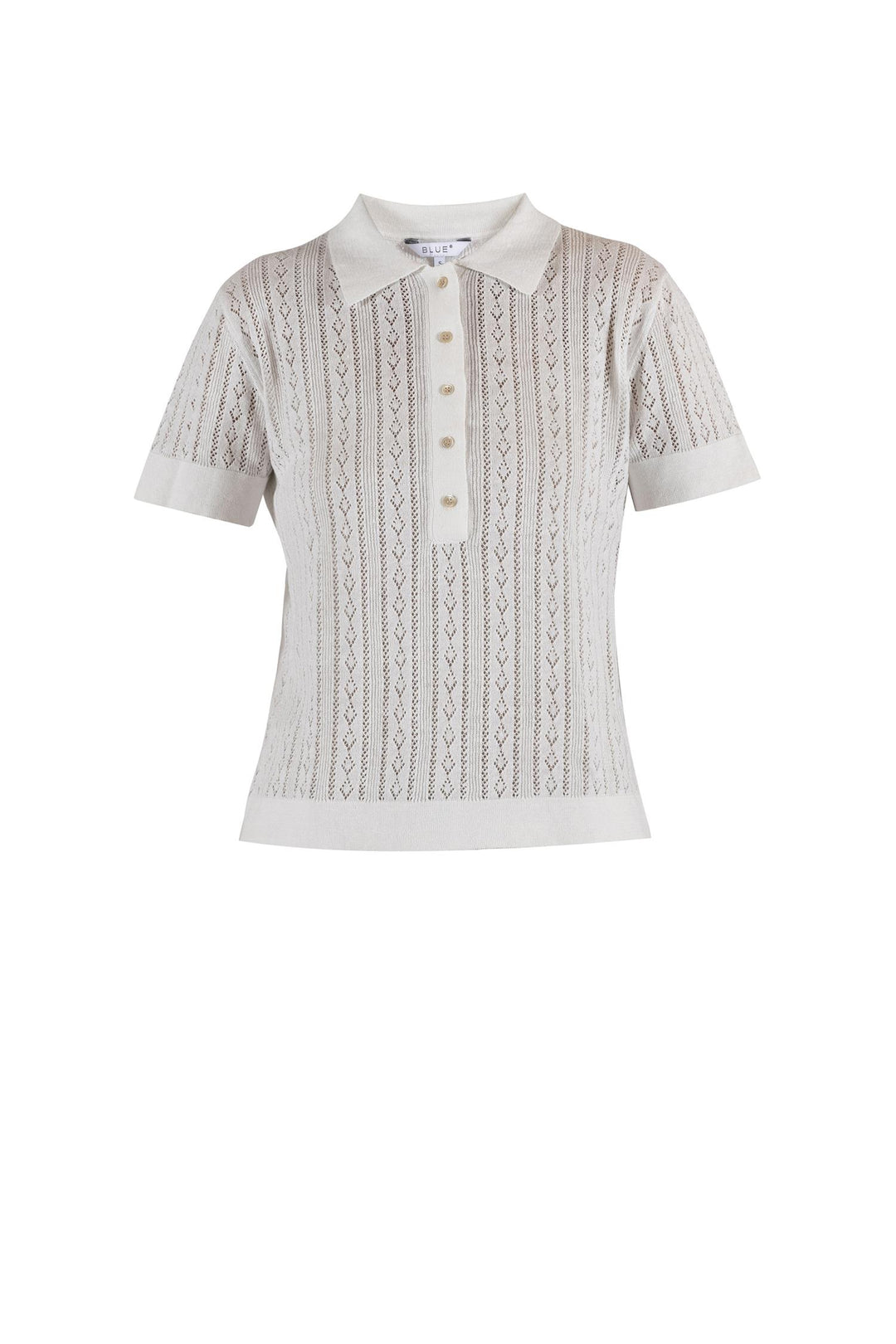 Polo Tee | Lina Linen - White