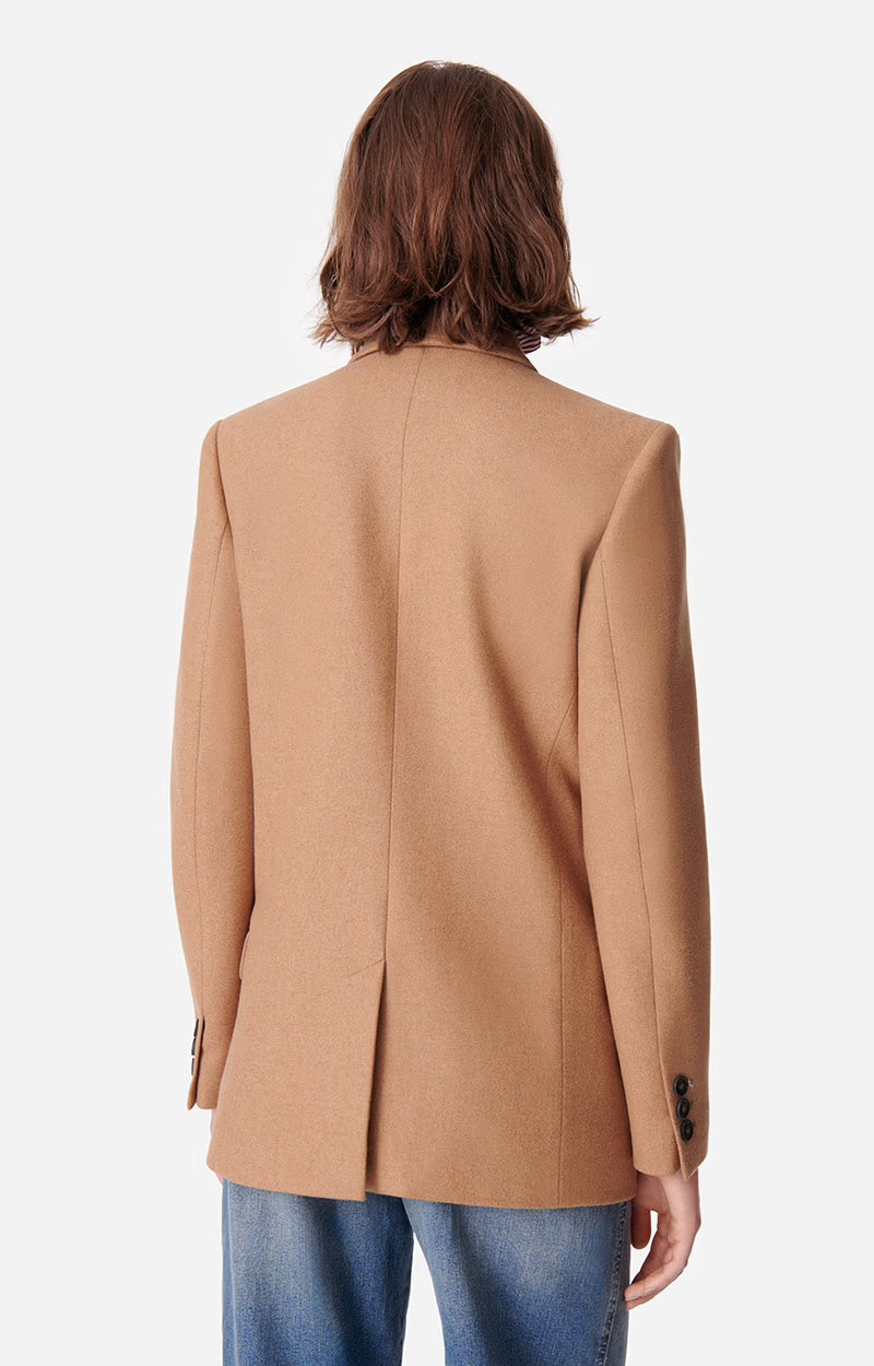 Blazer |  Damarys Jacket in Wool Blend Caramel