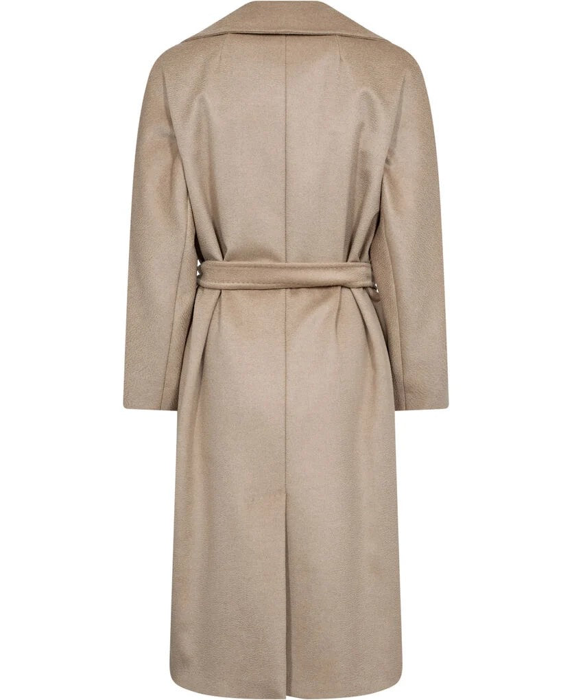 Kåpe | Resina Belted Wool Coat - Beige