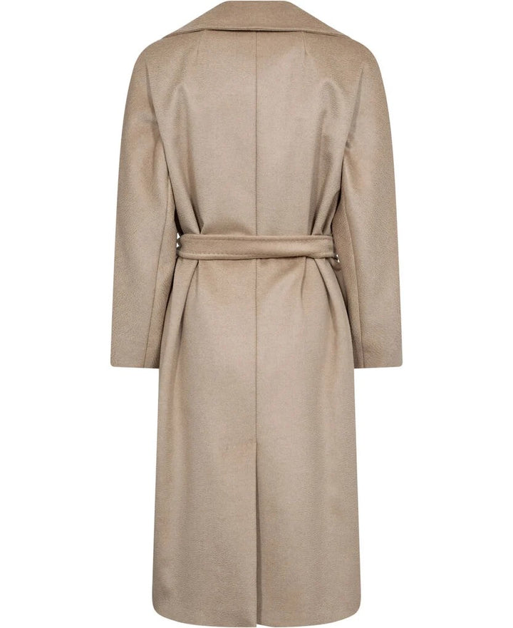 Kåpe | Resina Belted Wool Coat - Beige