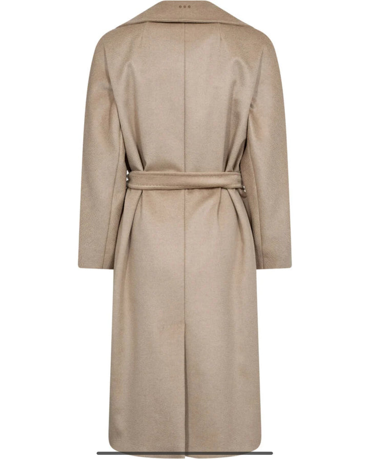 Kåpe | Resina Belted Wool Coat - Beige