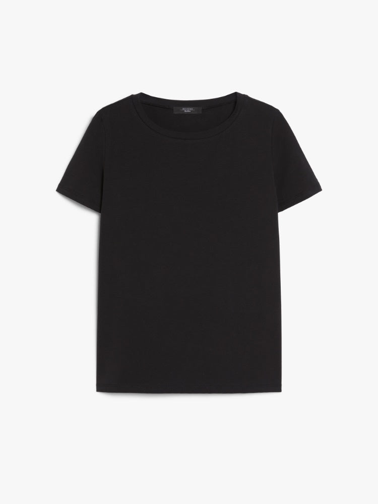 T-Shirt | Stretch organic cotton T-shirt - Black