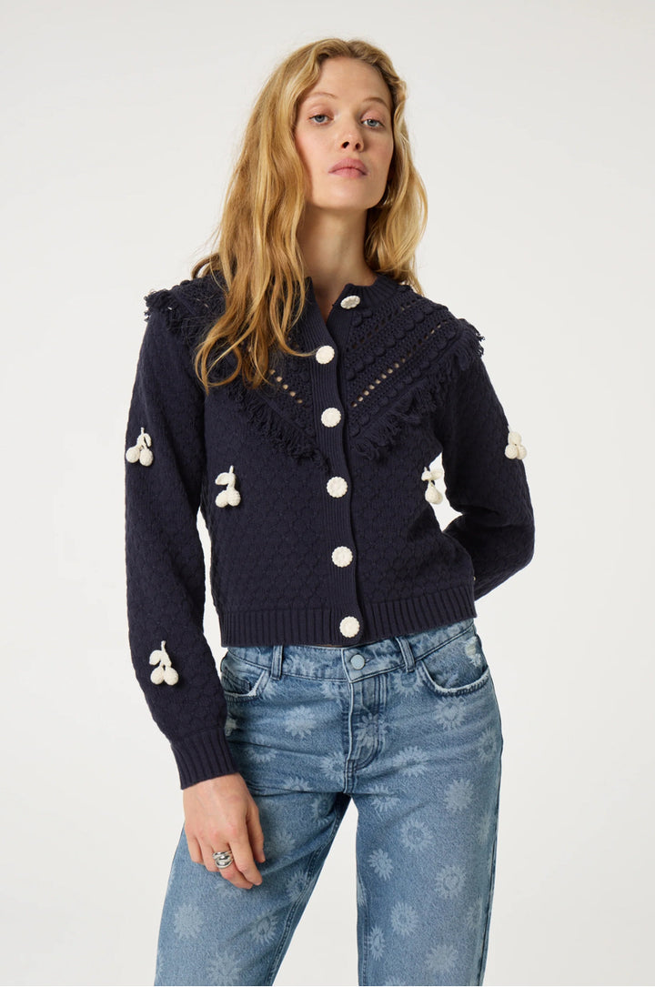 Cardigan | Frido cardigan midnight blue