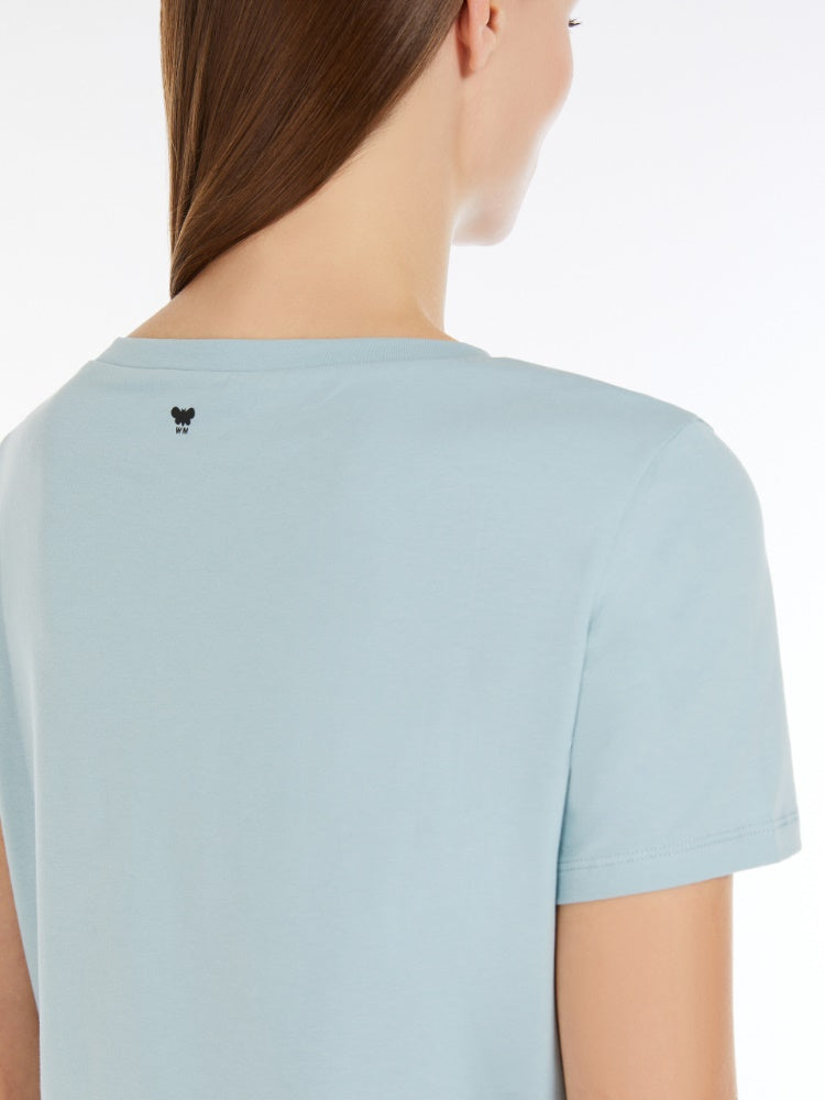 T-Shirt | Stretch organic cotton T-shirt - Pastel Green