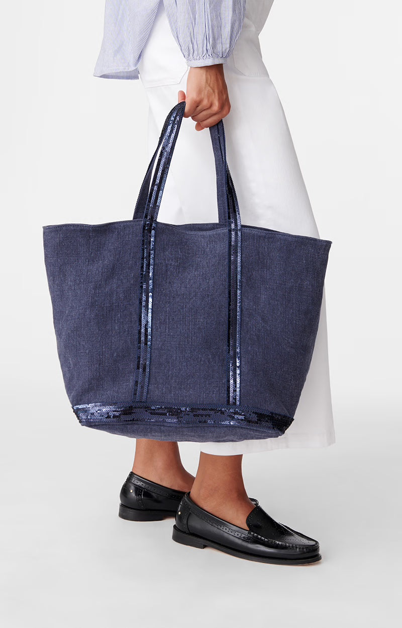 Veske | Linen L Cabas Tote Denim