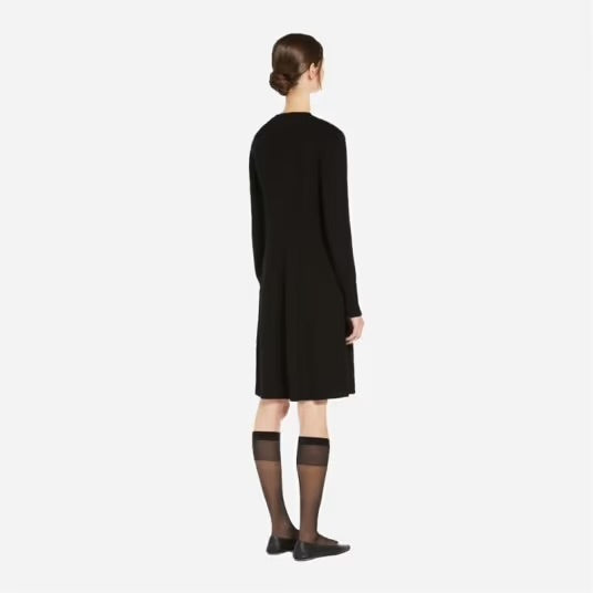 Strikkekjole | Uscio Dress- Black