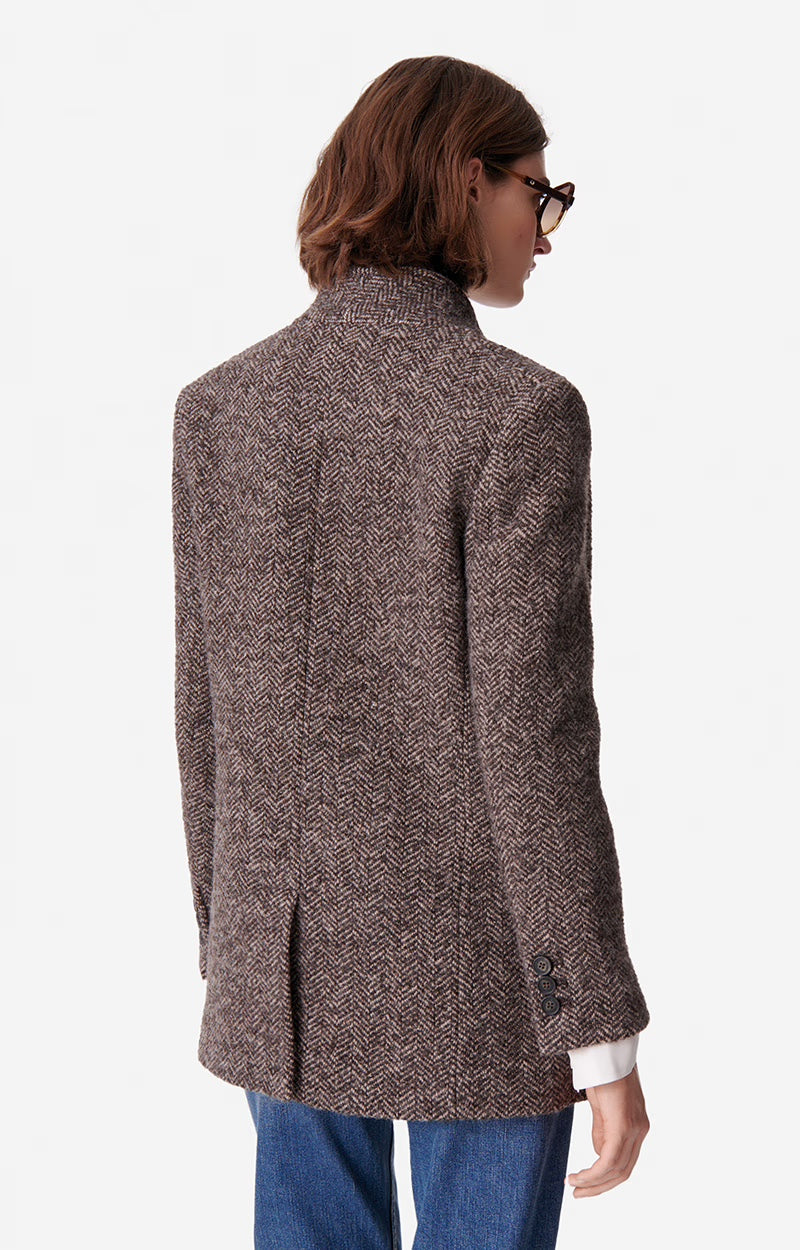 Blazer | Jovanka Jacket Wool Blend Chocolate