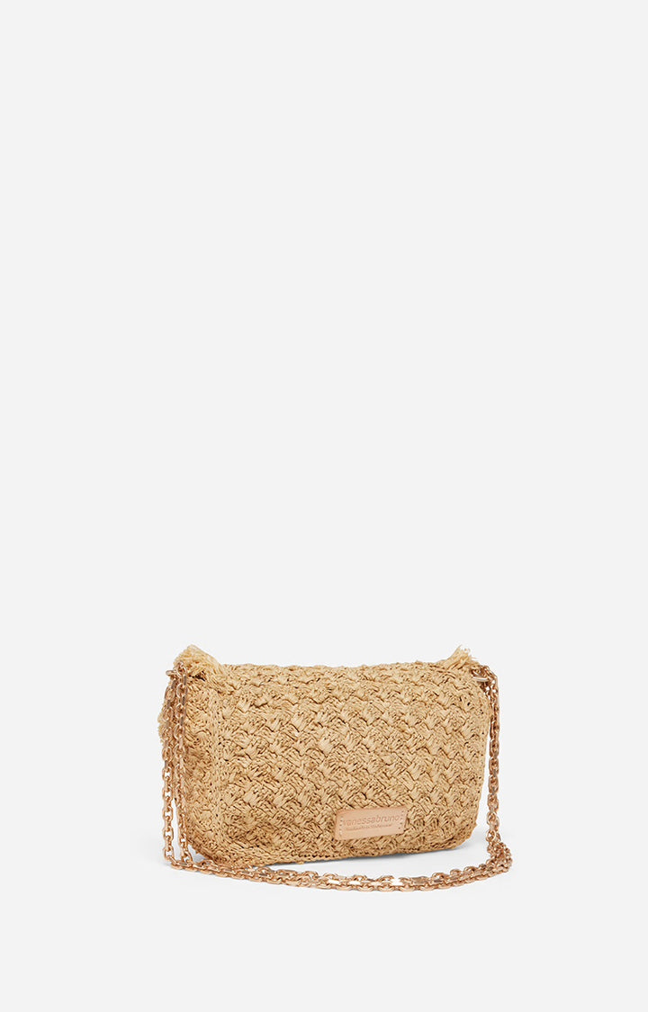 Veske | Raffia Small Moon Bag