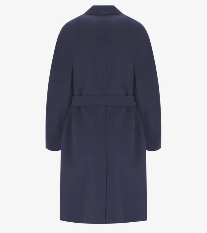 Kåpe | Avenue Double-breasted double-faced wool coat - Navy