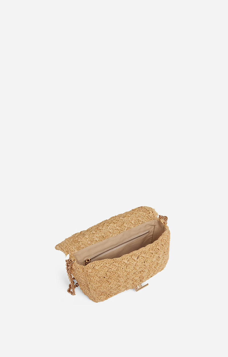 Veske | Raffia Small Moon Bag