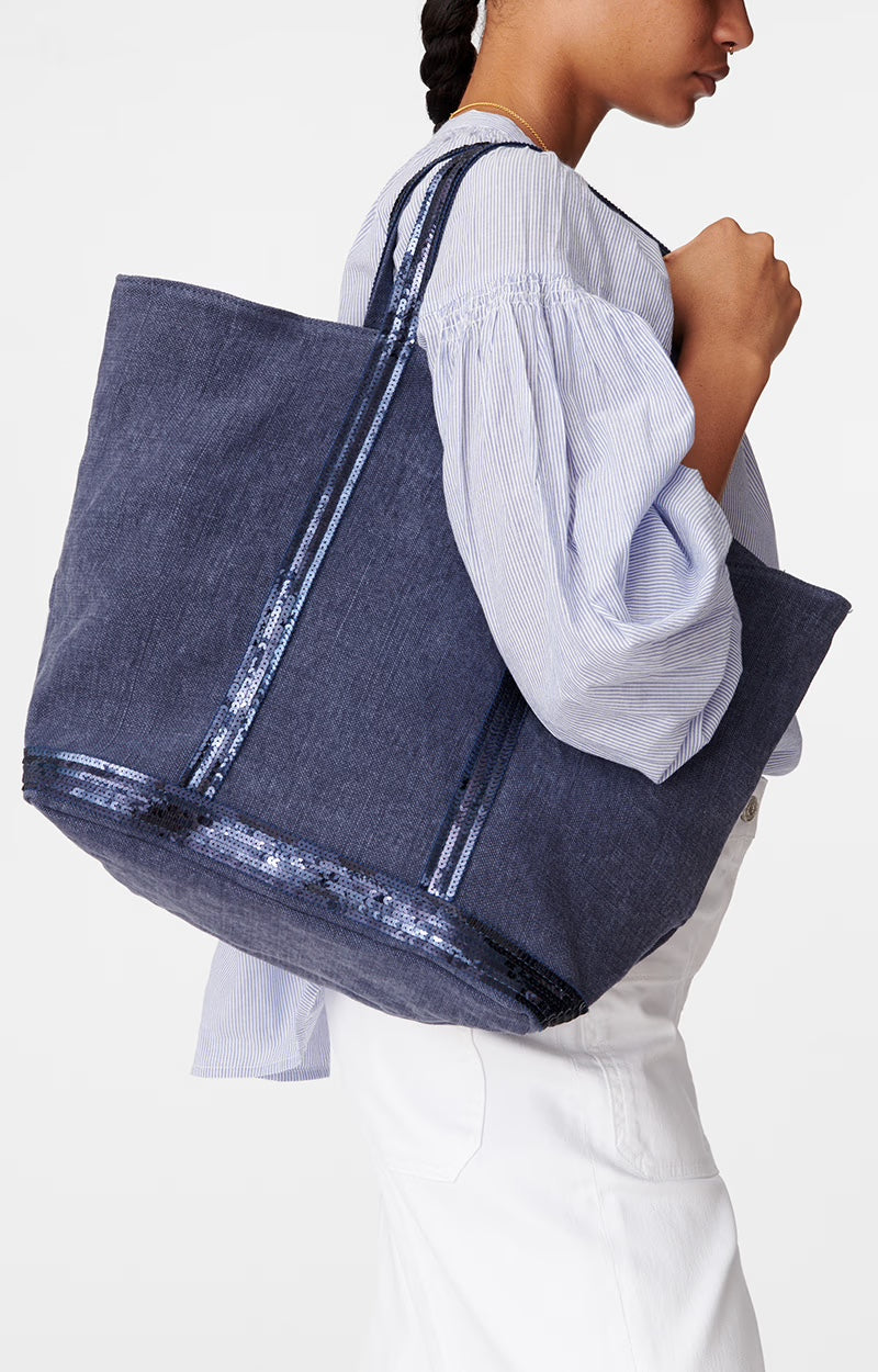 Veske | Linen L Cabas Tote Denim